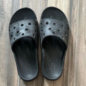 CROCS Black Slide Sandals